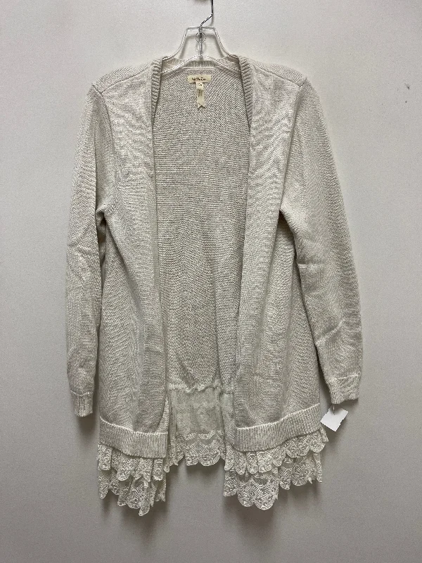 Quick Sale Sweater Cardigan By Matilda Jane In Cream, Size: M