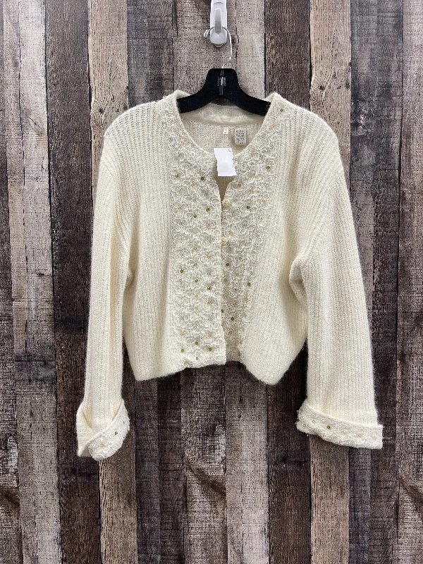 Customer Appreciation Sale Sweater Cardigan By Moth In Cream, Size: L