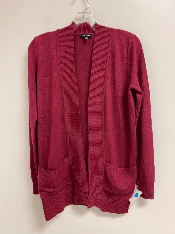 Inventory Reduction Sweater Cardigan By Pink Clover In Red, Size: S