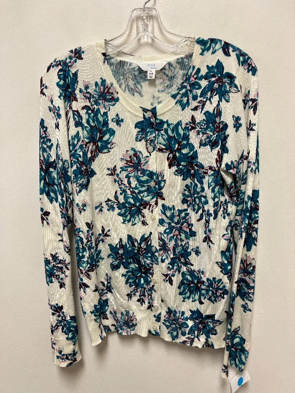 Amazing Deals Sweater Cardigan By Time And Tru In Blue & Purple, Size: S