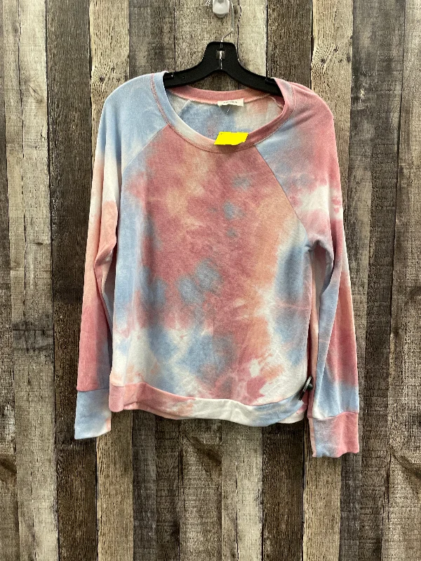 Act Fast Sweatshirt Crewneck By Adore In Tie Dye Print, Size: M
