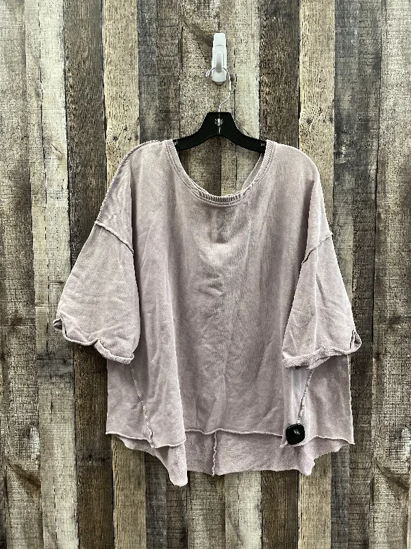 Now or Never Sweatshirt Crewneck By Easel In Purple, Size: M