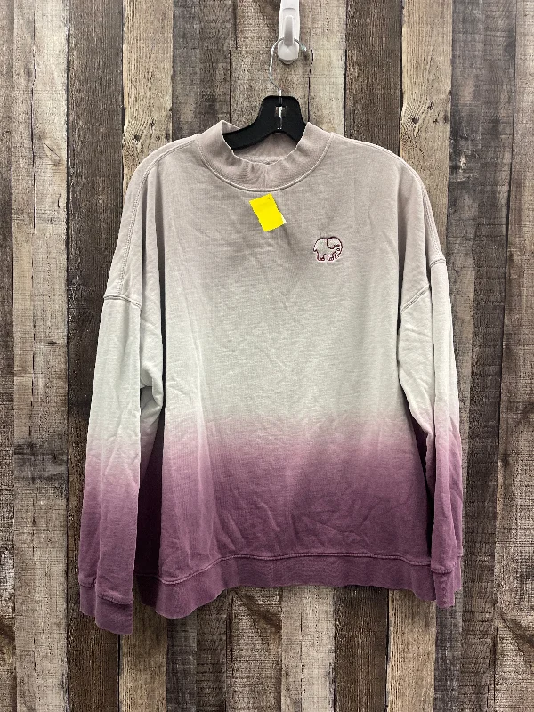 Overstock Sweatshirt Crewneck By Ivory Ella In Tie Dye Print, Size: Xl
