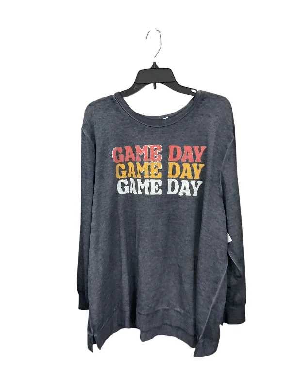 Huge Savings Sweatshirt Crewneck By Lane Bryant In Grey, Size: 1x