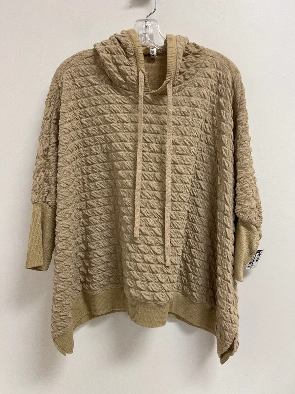 Blowout Sale Sweatshirt Hoodie By Easel In Brown, Size: M
