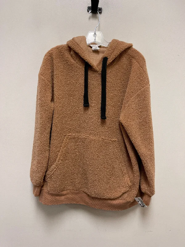 Great Deals Sweatshirt Hoodie By For The Republic In Tan, Size: L