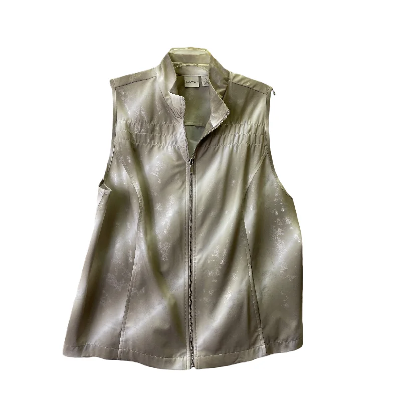 Daily Deals Tan Vest Fleece By Chicos, Size: Xl