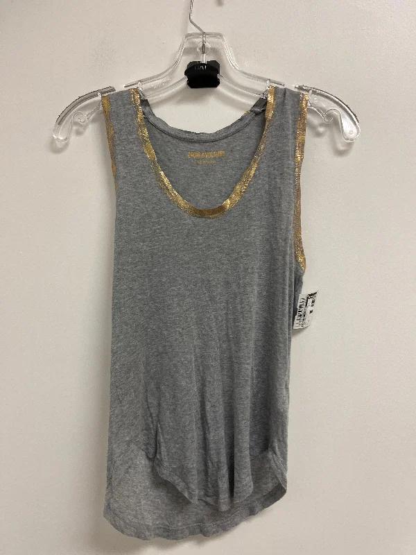 Reduced Prices Tank Top By Zadig And Voltaire In Grey, Size: S