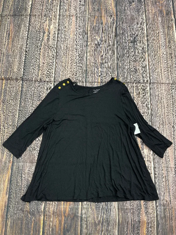 Unbeatable Prices Top 3/4 Sleeve Basic By Lane Bryant  Size: 1x