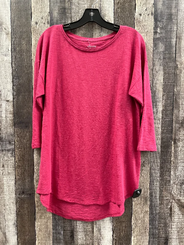 Grand Opening Sale Top 3/4 Sleeve By Chicos In Pink, Size: M