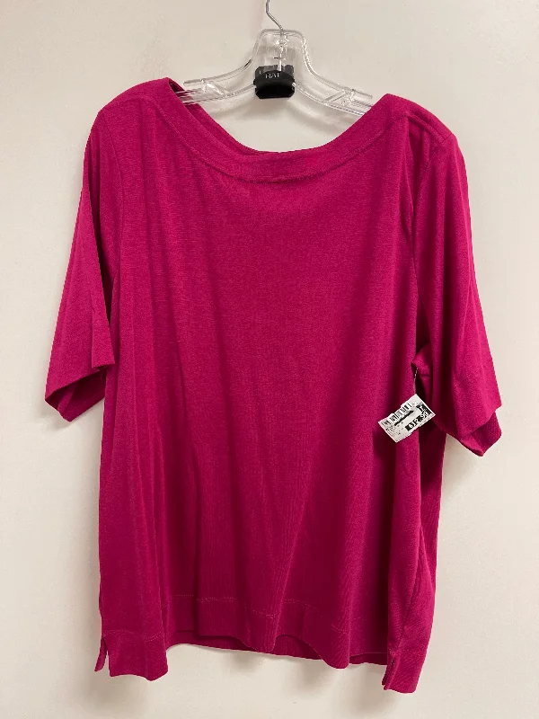 Buy More, Save More Top Long Sleeve Basic By Chicos In Pink, Size: 2x