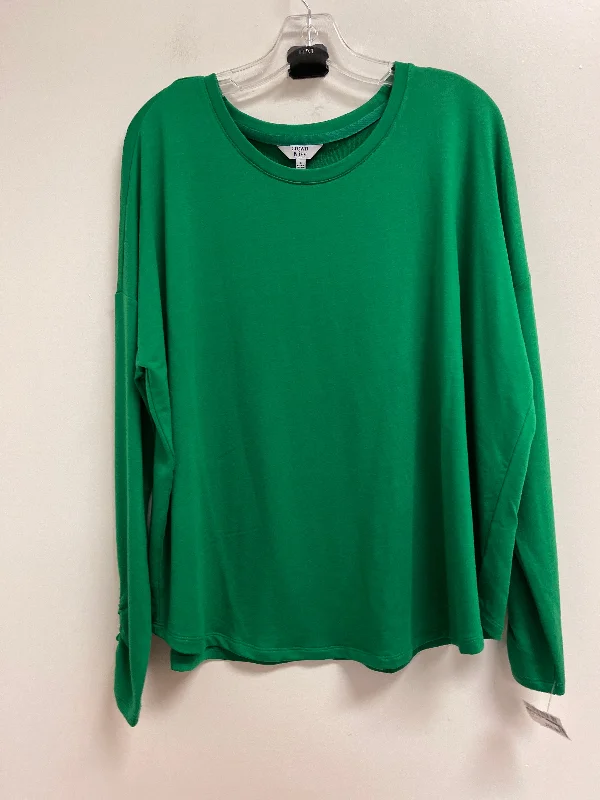Today’s Deal Top Long Sleeve Basic By Crown And Ivy In Green, Size: L