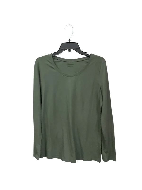 Value Deals Top Long Sleeve Basic By No Boundaries In Green, Size: Xl