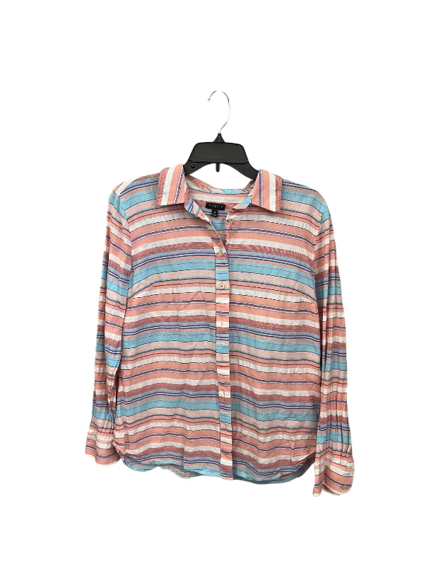 Limited Edition Top Long Sleeve Basic By Talbots In Multi-colored, Size: M