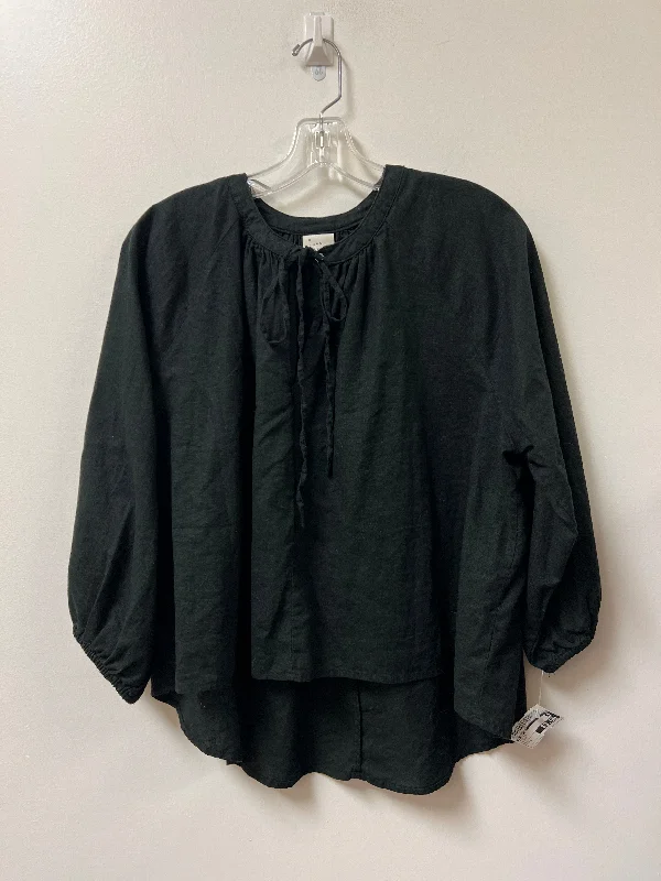 New Deals Top Long Sleeve By A New Day In Black, Size: S