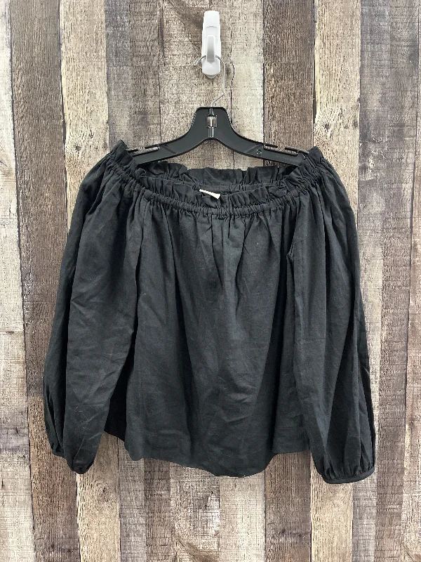 Shop and Save Top Long Sleeve By A New Day In Black, Size: Xs