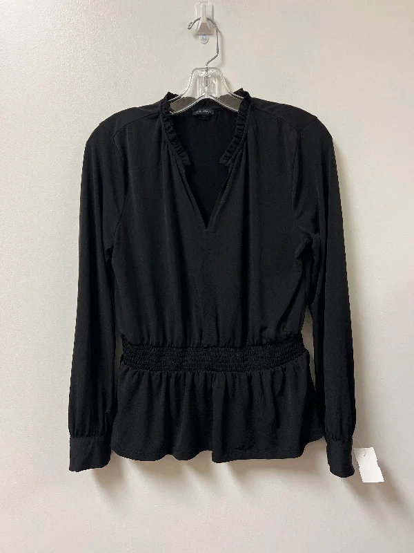 Today Only Top Long Sleeve By Ann Taylor In Black, Size: S