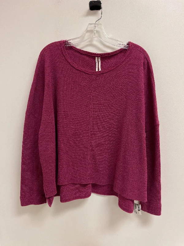 Markdowns Top Long Sleeve By Anthropologie In Purple, Size: M