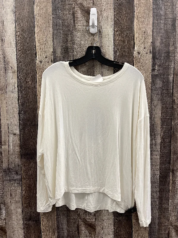 Savings Alert Top Long Sleeve By Banana Republic In Ivory, Size: L