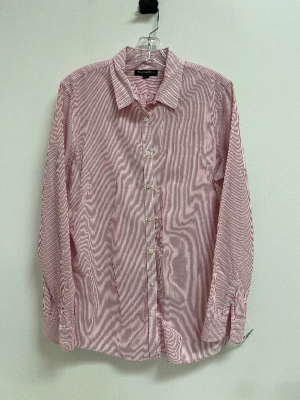 Special Promotion Top Long Sleeve By Banana Republic In Pink, Size: L