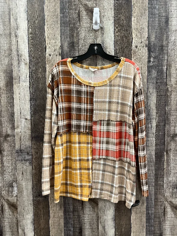 Daily Deals Top Long Sleeve By Bibi In Multi-colored, Size: M