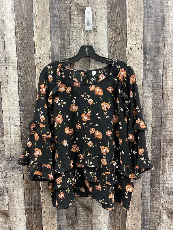 Steals and Deals Top Long Sleeve By Bp In Black, Size: Xl