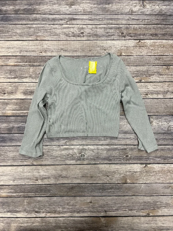 Season Finale Sale Top Long Sleeve By By Together In Grey, Size: M