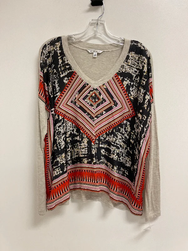 Today's Special Top Long Sleeve By Cabi In Cream & Red, Size: S