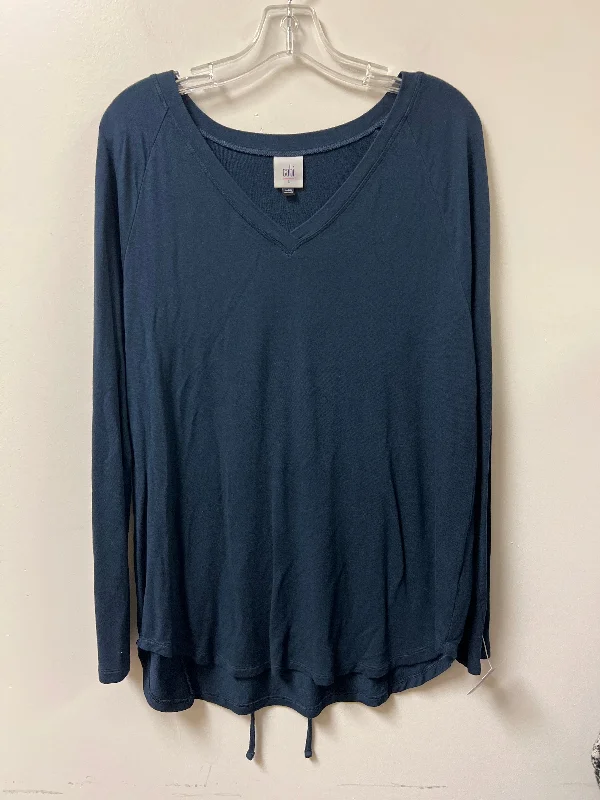 Limited Quantity Top Long Sleeve By Cabi In Navy, Size: L