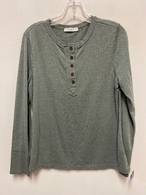 Shop and Save Top Long Sleeve By Ces Femme In Green, Size: L