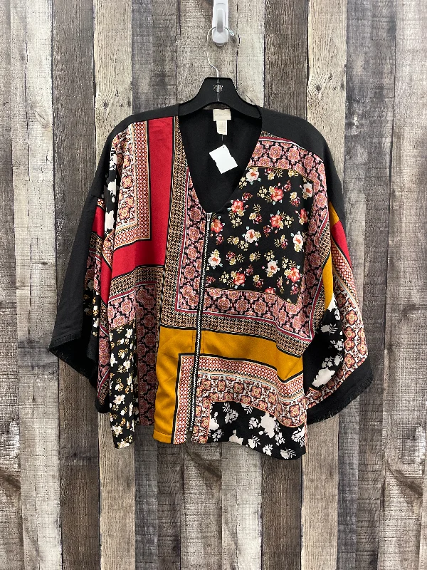 Big Discounts Top Long Sleeve By Chicos In Multi-colored, Size: L