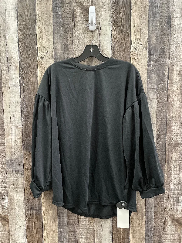 Mega Sale Top Long Sleeve By Cme In Black, Size: Xl