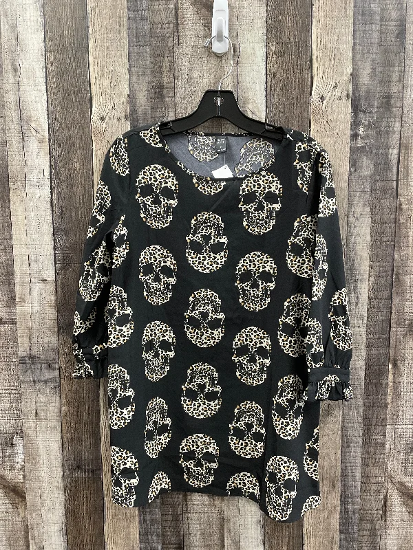Doorbuster Deal Top Long Sleeve By Cme In Black, Size: Xs