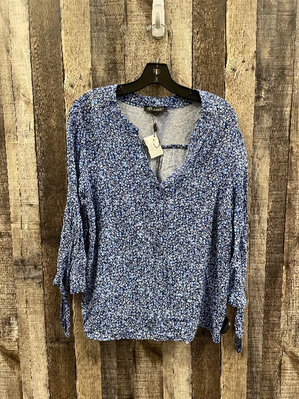 Savings Bonanza Top Long Sleeve By Cme In Floral Print, Size: Xl