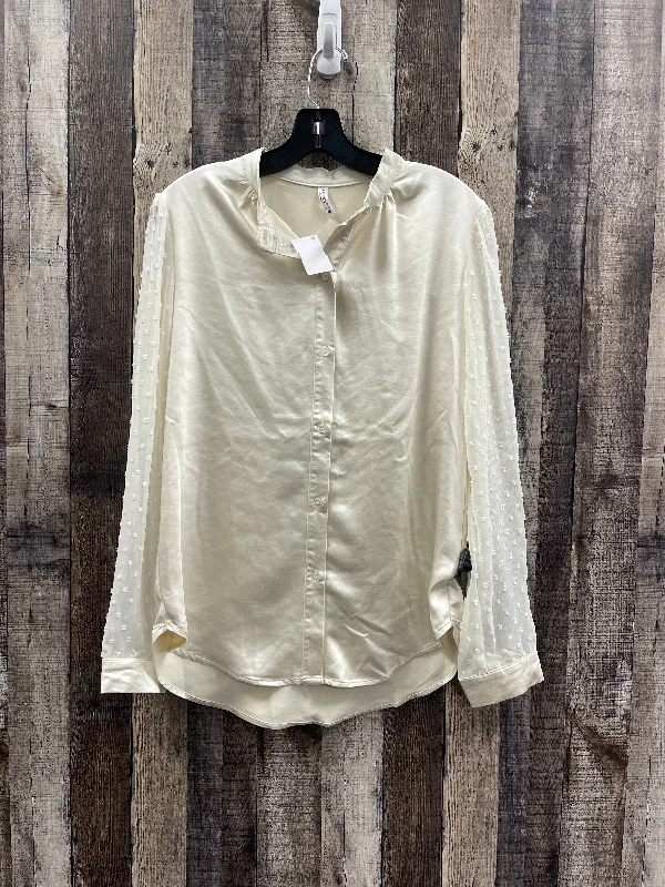 Don't Wait Top Long Sleeve By Cme In Ivory, Size: M