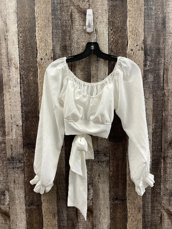 Fantastic Offers Top Long Sleeve By Cmf In White, Size: M