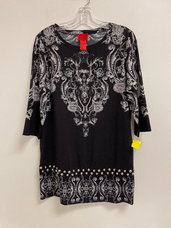 Online Only Top Long Sleeve By Cristina In Black, Size: M