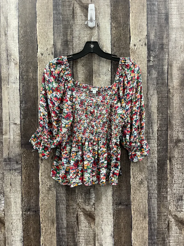 Online Only Top Long Sleeve By Dip In Floral Print