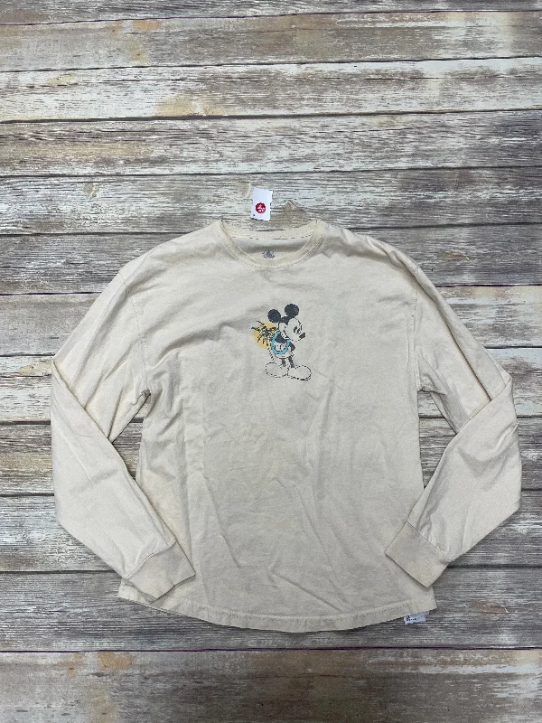 Referral Discount Top Long Sleeve By Disney Store In Yellow, Size: L