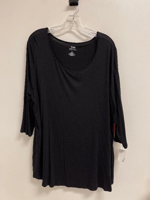 Buy More, Save More Top Long Sleeve By Evri In Black, Size: 2x