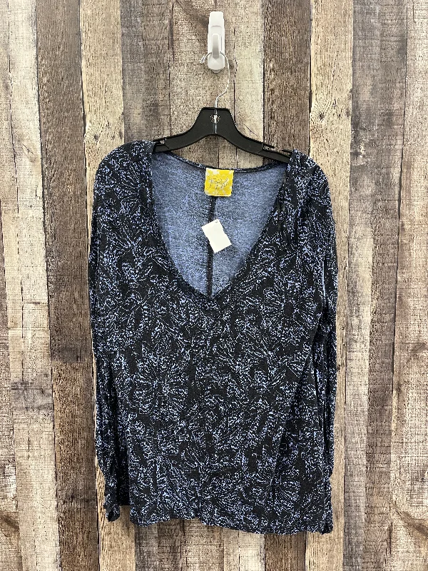 Great Deals Top Long Sleeve By Free People In Blue, Size: S