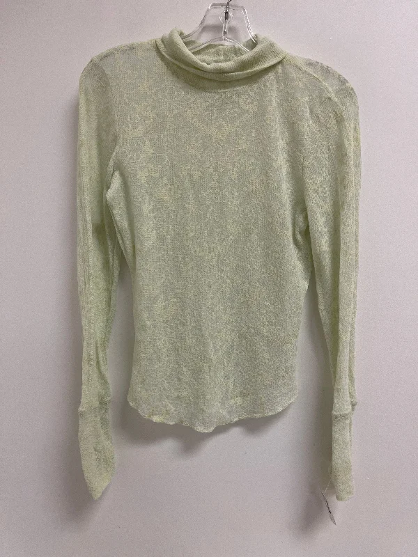 Extra Savings Top Long Sleeve By Free People In Green, Size: M