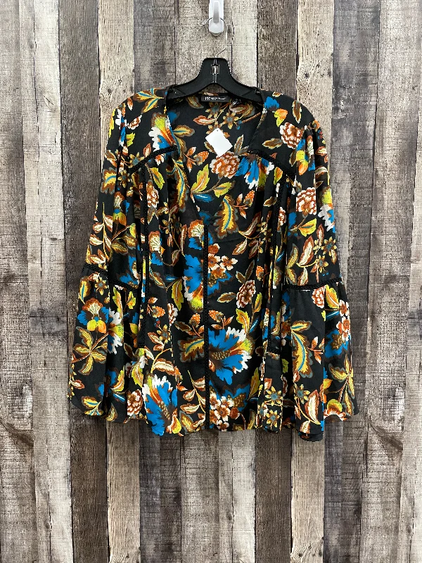 Act Now Top Long Sleeve By Inc In Multi-colored, Size: 2x