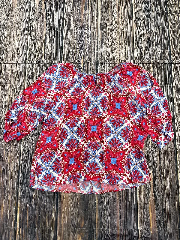Hurry In Top Long Sleeve By Karen Kane  Size: 1x