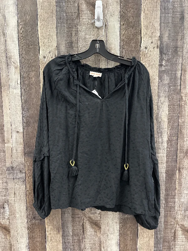 Price Break Top Long Sleeve By Knox Rose In Black, Size: S