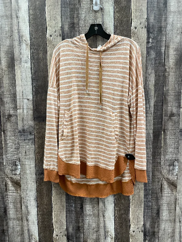 Don't Wait Top Long Sleeve By Kori America In Peach, Size: L