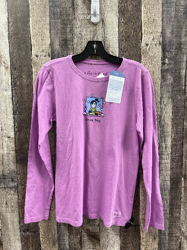 Reduced Prices Top Long Sleeve By Life Is Good In Purple, Size: S