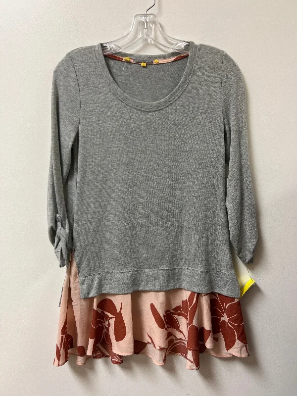 Mega Sale Top Long Sleeve By Little Yellow Button In Grey, Size: Xs