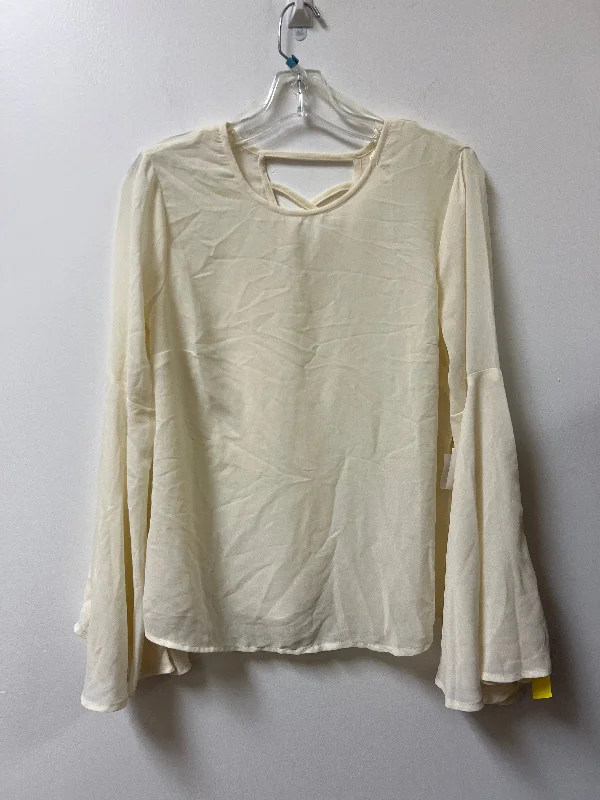 Limited Stock Top Long Sleeve By Live 4 Truth In Cream, Size: M