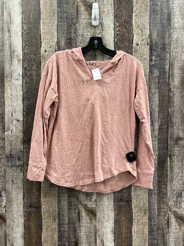 Limited Availability Top Long Sleeve By Loft In Pink, Size: Xs